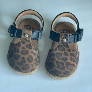 A baby leopard sandal